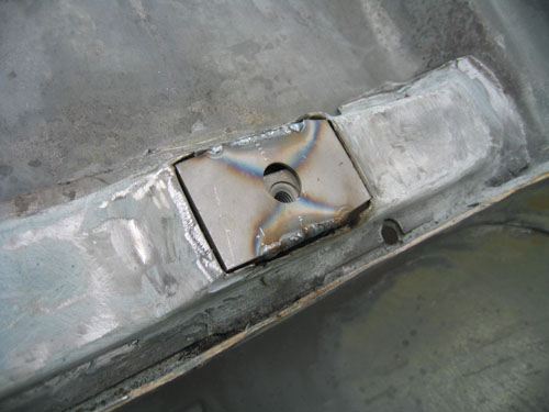 Welded in but not finished Welded in but not finished
