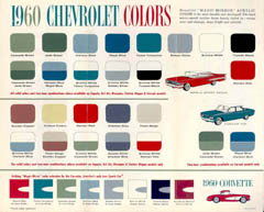 1961 Impala Color Chart